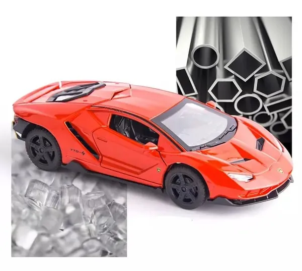1:32_Scale_Model_Metal_Diecast_Super_Sports_Car_Toy_with_Pull_Back_Action,_Working_Head_Light_Tail_Light,_Sound,_Opening_Doors_&_Bonett,_Red