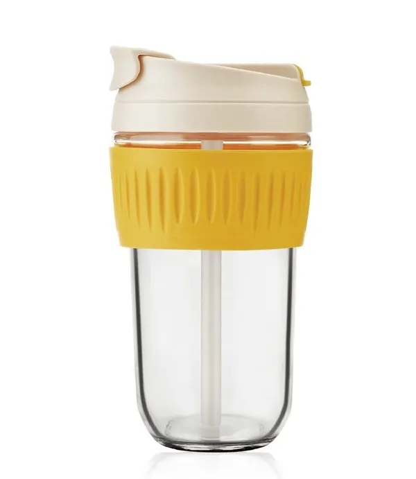 Dual_lid_Reusable_Portable_Leak_Proof_Coffee_Cup_with_Straw_&_Airtight_Lid,_High_Temperature_Resistance_Glass_Sipper_with_Silicone_Sleeve,_BPA_Free_Car_Travel_Mason_Jar_400_ML,_Yellow