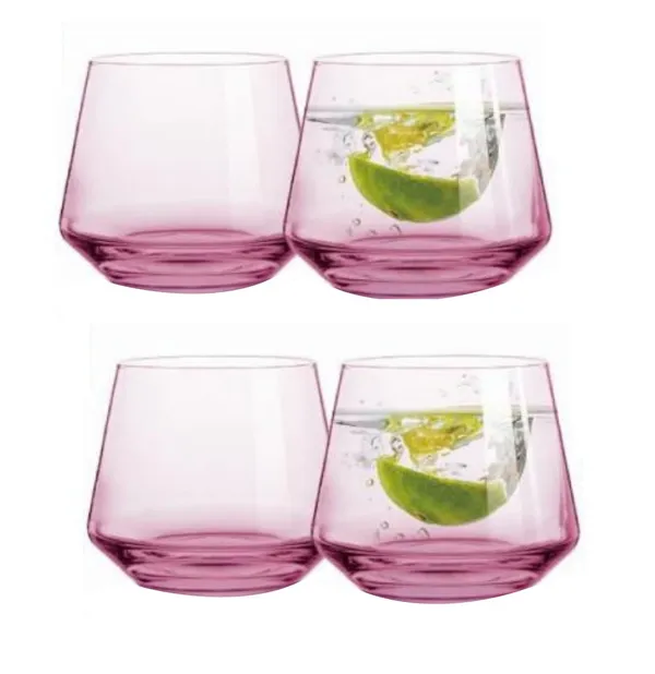 4_Pieces,_370_ML_Tumbler_Whiskey_Water_Juice_Glasses,_Pink