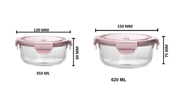 Pack_of_2,_370_ML_&_620_ML_Round_Borosilicate_Glass_Food_Storage_Oven_Safe_Container_Set_with_Air_Vent_Lid_Airtight_Lid_Microwave_Safe_reheating_Serving_Fridge_Container_Set