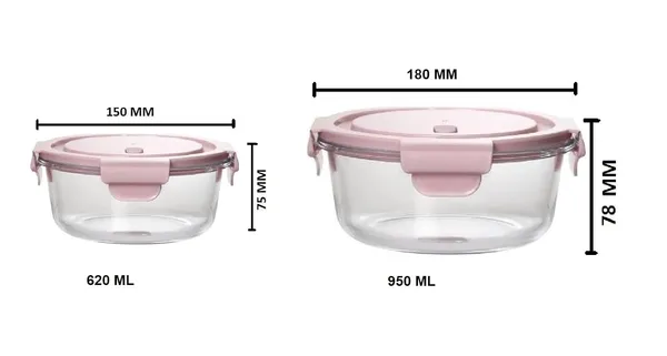 Pack_of_2,_620_ML_&_950_ML_Round_Borosilicate_Glass_Food_Storage_Oven_Safe_Container_Set_with_Air_Vent_Lid_Airtight_Lid_Microwave_Safe_reheating_Serving_Fridge_Container_Set