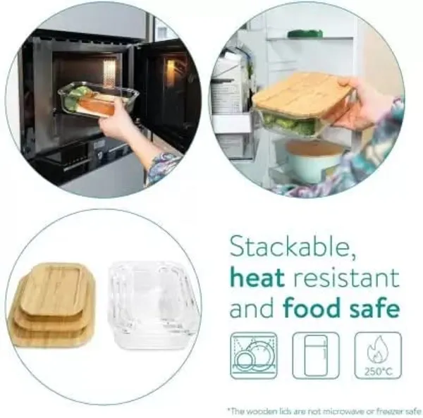 370_ML_Rectangular_Microwave_Oven_Safe_Borosilicate_Glass_Containers_with_Wooden_Bamboo_Airitght_Lid_Leakproof_Seal_Microwave_and_Freezer_Safe_Bowl,_Clear