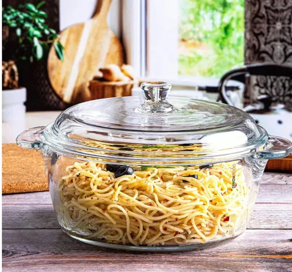_�_Pack_of_3,_Toughened_Glass_Hot_Serving_Casserole_Bowl_with_Lid,_2000_ML_/_2_Litre_Casserole,_Transparent