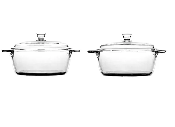 _�_Pack_of_2,_Toughened_Glass_Hot_Serving_Casserole_Bowl_with_Lid,_2000_ML_/_2_Litre_Casserole,_Transparent