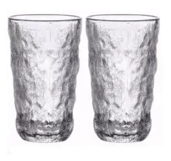 2_Pieces,_Frost_Glacier_Textured_Drinking_Glasses_Set_Embossed_Highball_Glasses_-_Thick_Walled_Water_Tumbler_for_Cocktail,_Juice,_Water,_Mixed_Drinks,_Beer_and_Coffee,305_ML_Each