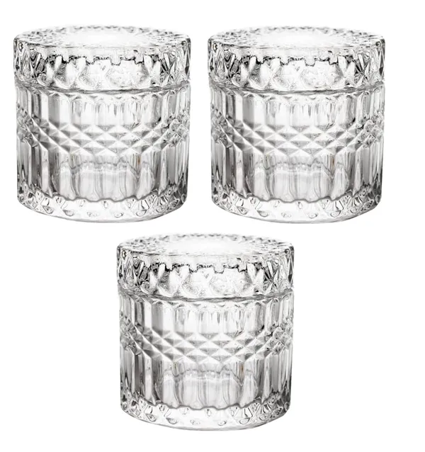 Glass_Candy_Jar_Dish_with_Lid,_Decorative_Covered_Candy_Bowl,_Candle_Stand_Jar_for_Buffet,_Kitchen,_Home,_Office_Desk_(Set_of_3),_Clear