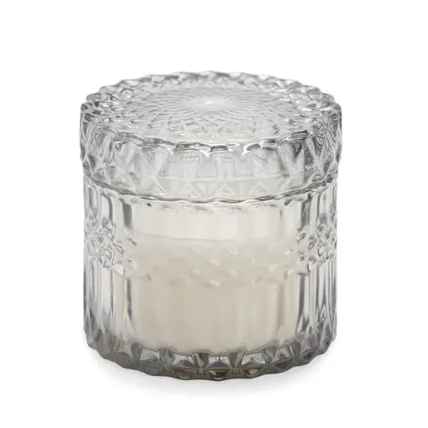 Glass_Candy_Jar_Dish_with_Lid,_Decorative_Covered_Candy_Bowl,_Candle_Stand_Jar_for_Buffet,_Kitchen,_Home,_Office_Desk_(Set_of_1),_Clear