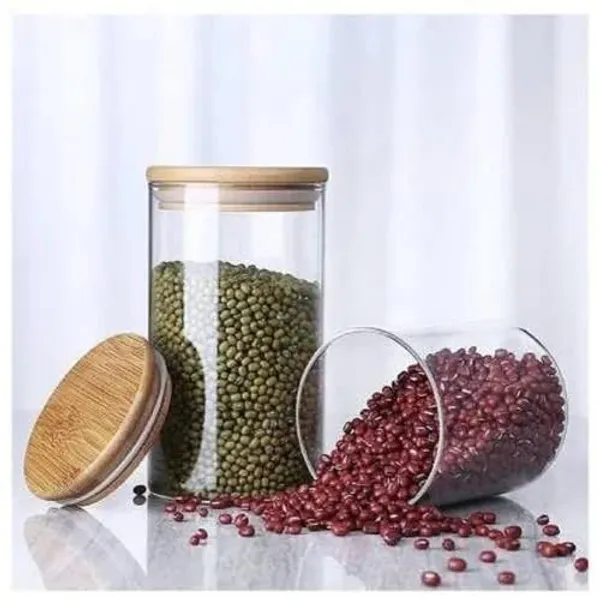 Pack_of_2,_1200_ML,_Borosilicate_Glass_Jars_with_Bamboo_Wood_Air_Tight_Lids_Tea_Container_Clear_Kitchen_Storage_Jar_with_Bamboo_Shelf_Kitchen_Canister_Set,_1.2_Liter,_Clear