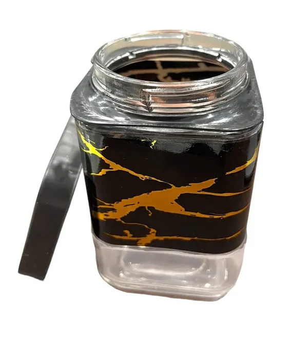 950_ML_Airtight_Glass_Jar_Food_Storage_Kitchen_Container_Set_with_Stainless_Steel_Cover_Visible_Rectangular_Canister_Set_Glass_&_Airtight_Lid,_Black