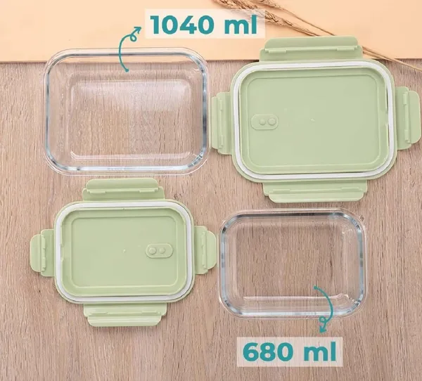 350_ML,_600_ML_and_1000_ML_Rectangular_Borosilicate_Glass_Food_Storage_Oven_Safe_Container_Set_with_Air_Vent_Lid_Airtight_Lid_Microwave_Safe_Tiffin_Bowl,_Glass_Reheating_Serving_Bowl