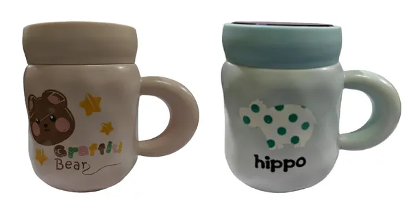 450_ML_Airtight_Ceramic_Coffee_Milk_Mug_with_Glass_top_Silicon_Lock_Lid_Printed_Ceramic_Cup,_2_Piece