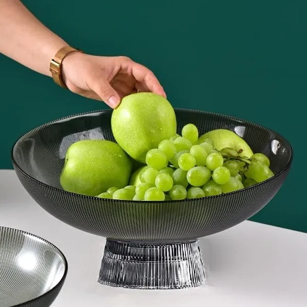 10_Inch_Glass_Fruit_Bowl_for_Dining_Table_Home_Kitchen_Decorative_for_Tabletop,_Brown