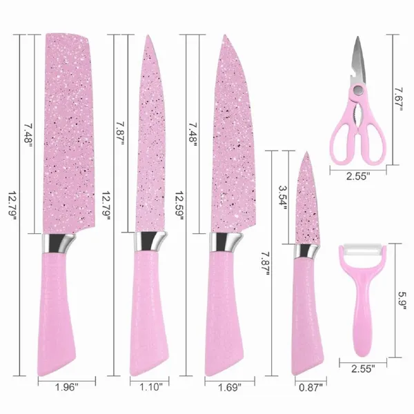 _Set_of_6_Stainless_Steel_Knives_Set_Including_Peeler_and_Scissor_Kitchen_Cutlery_Knives_Set_with_Box_-_Set_of_6_Pieces,_Pink
