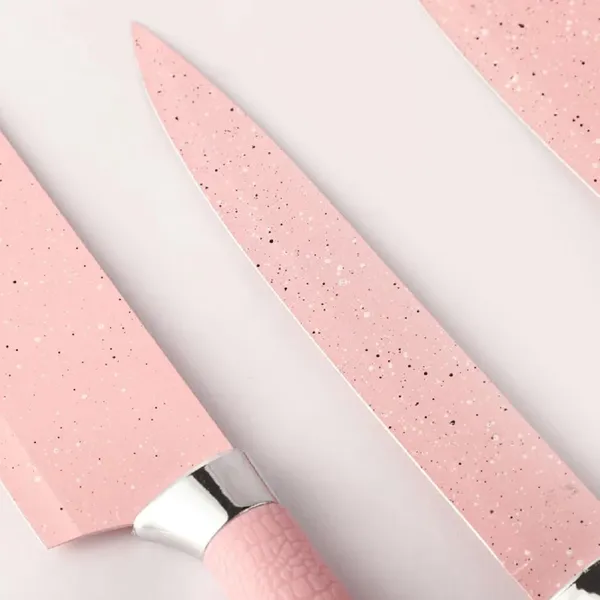 _Set_of_6_Stainless_Steel_Knives_Set_Including_Peeler_and_Scissor_Kitchen_Cutlery_Knives_Set_with_Box_-_Set_of_6_Pieces,_Pink