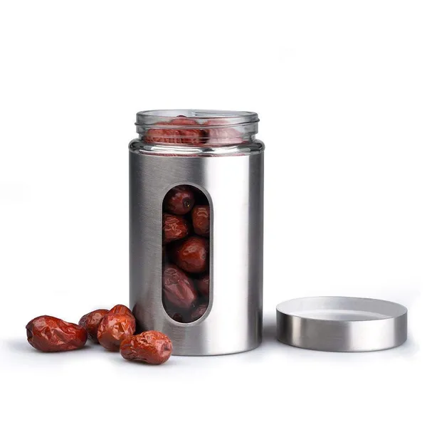 Airtight_Glass_Jar_Food_Storage_Container_with_Stainless_Steel_Cover_Window_Visible_Canister_Set_Glass_&_Airtight_Lid_(Pack_of_1),_1300_ML