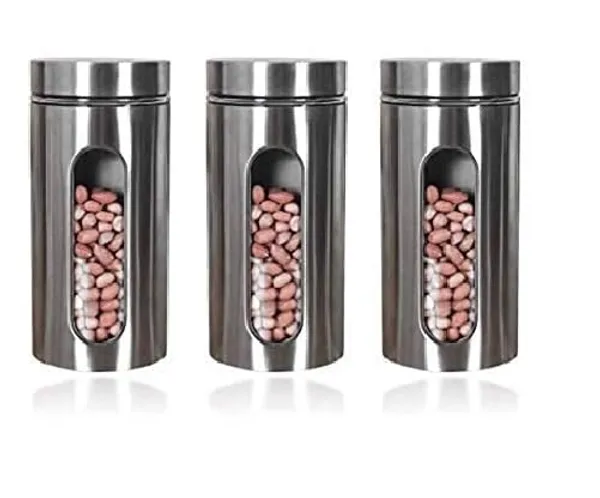 Airtight_Glass_Jar_Food_Storage_Container_with_Stainless_Steel_Cover_Window_Visible_Canister_Set_Glass_&_Airtight_Lid_(Pack_of_3),_1300_ML