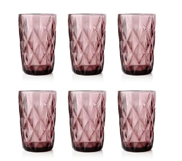 6_Pieces,_Geometric_Design_Drinking_Glasses_Set_Tumbler_Glasses_-_Thick_Walled_Purple_Tumbler_for_Cocktail,_Juice,_Water,_Mixed_Drinks,_Beer_and_Coffee,_400_ML_Each