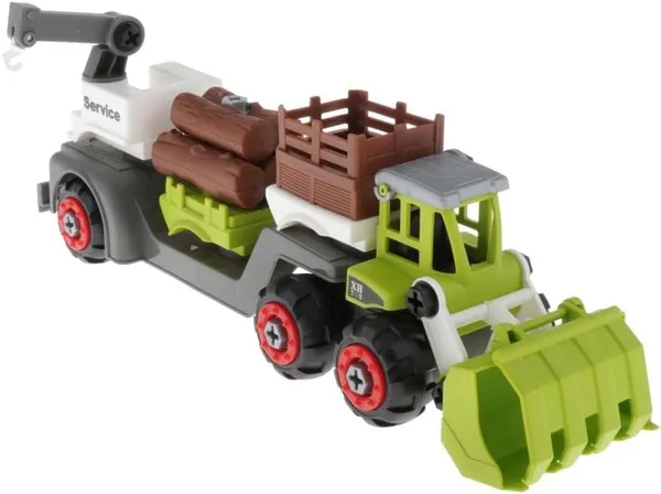 DIY_Take_Apart_3_in_1_Farm_Truck_Construction_Set,_Building_Vehicle_Play_Set_with_Screwdriver,_Kids_STEM_Toys_Including_Assembly_Disassembly_Farm_Tractor