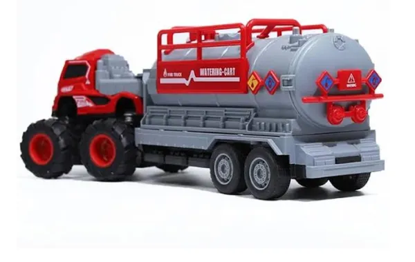 1:43_Inertia_Water_Tanker_Big_Wheel_Metal_DieCast_Fire_Brigade_Water_Tanker_Truck_10_inches,_Red