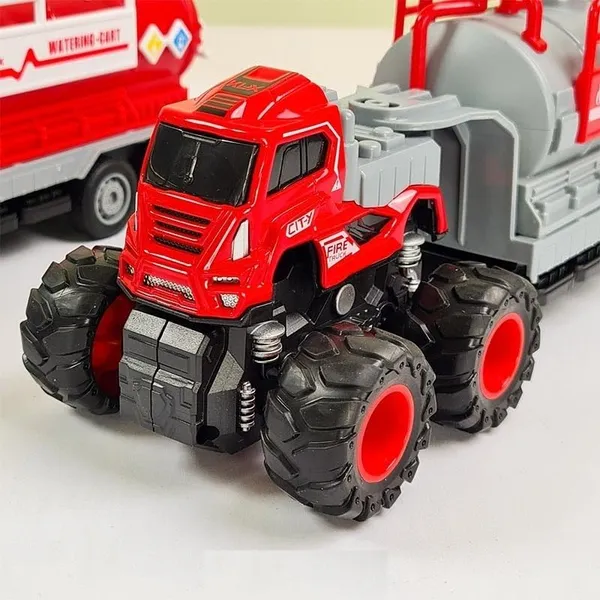 1:43_Inertia_Water_Tanker_Big_Wheel_Metal_DieCast_Fire_Brigade_Water_Tanker_Truck_10_inches,_Red