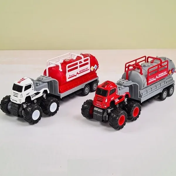 1:43_Inertia_Water_Tanker_Big_Wheel_Metal_DieCast_Fire_Brigade_Water_Tanker_Truck_10_inches,_Grey