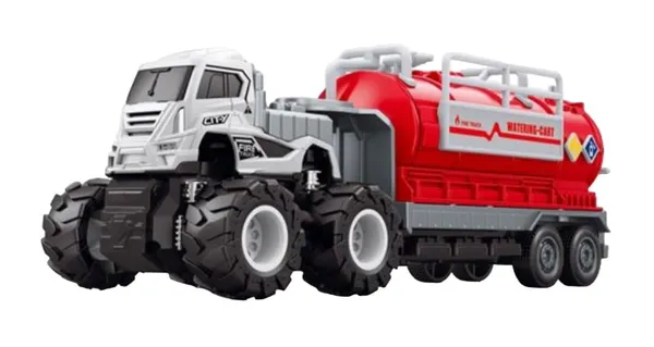 1:43_Inertia_Water_Tanker_Big_Wheel_Metal_DieCast_Fire_Brigade_Water_Tanker_Truck_10_inches,_Grey