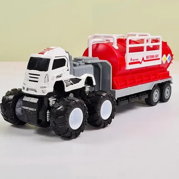 1:43_Inertia_Water_Tanker_Big_Wheel_Metal_DieCast_Fire_Brigade_Water_Tanker_Truck_10_inches,_Grey
