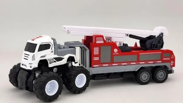 Friction_Powered_4_WD_1:43_Scale_Big_Wheel_Metal_DieCast_Fire_Brigade_Fire_Rescue_Crane_Truck_10_inches,_Craine_Fire_Truck,_Red