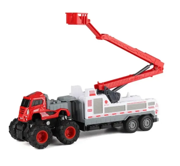 Friction_Powered_4_WD_1:43_Scale_Big_Wheel_Metal_DieCast_Fire_Brigade_Fire_Rescue_Crane_Truck_10_inches,_Craine_Fire_Truck,_Red