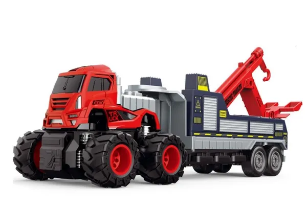 1:43_Friction_Powered_Tow_Truck_Metal_DieCast_Car_Towing_Truck,_Blue