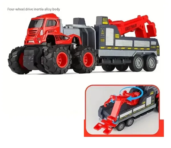 1:43_Friction_Powered_Tow_Truck_Metal_DieCast_Car_Towing_Truck,_Blue