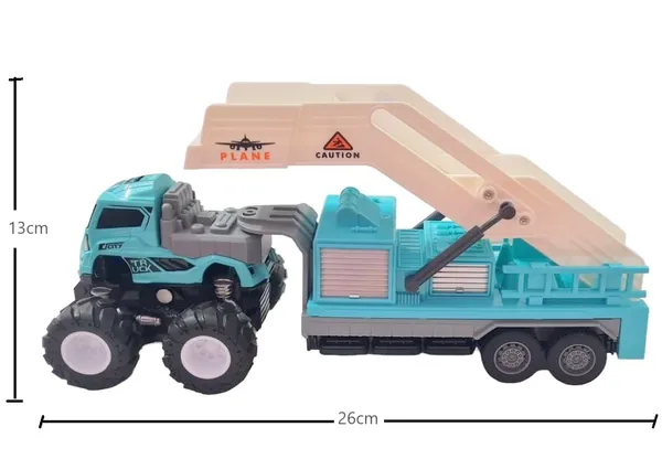 Friction_Powered_4_WD_1:43_Scale_Big_Wheel_Metal_DieCast_Airport_Ladder_Truck_With_Airplane_Stair_Trailer_and_Carrier