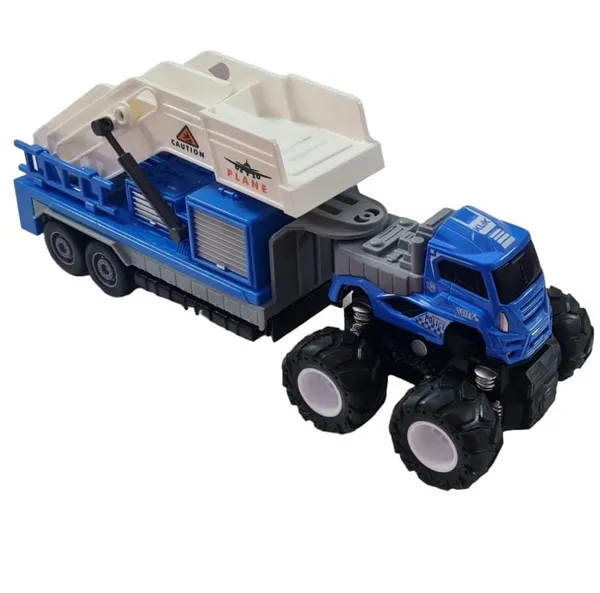 Friction_Powered_4_WD_1:43_Scale_Big_Wheel_Metal_DieCast_Airport_Ladder_Truck_Airplane_Stair_Trailer_Truck_-_10_inches_Ladder_Truck_Carrier