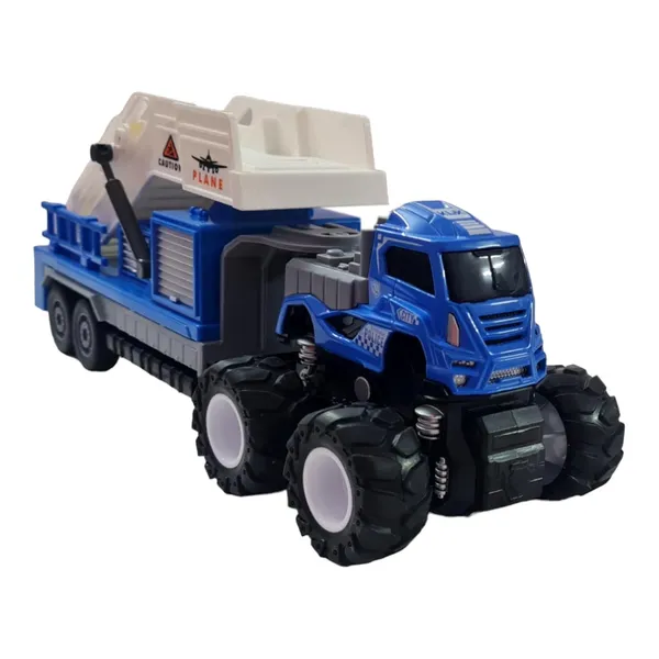 Friction_Powered_4_WD_1:43_Scale_Big_Wheel_Metal_DieCast_Airport_Ladder_Truck_Airplane_Stair_Trailer_Truck_-_10_inches_Ladder_Truck_Carrier