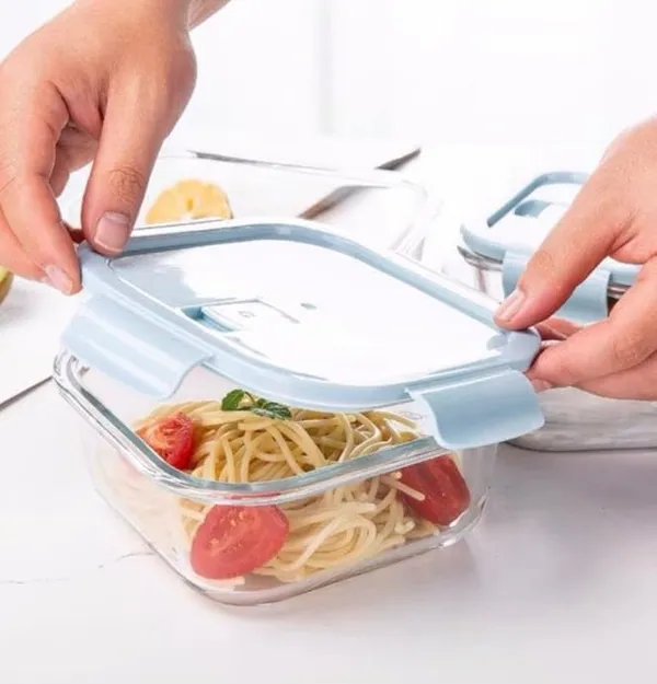 800_ML_Square_Microwave_Safe_Borosilicate_Glass_Bowl_Container_with_airtight_lid,_Klip_and_Store_Leak_Proof_Fridge_Fresh_Containers,_1_Piece,_Clear