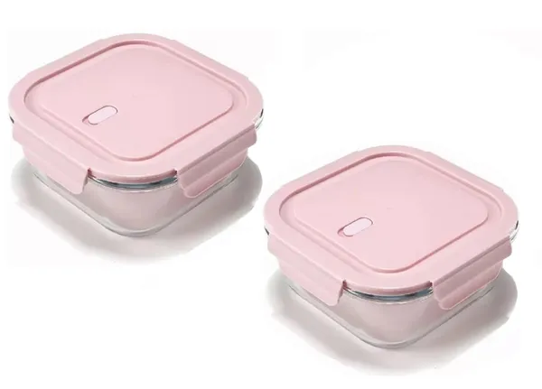 2_Pieces,_800_ML_Square_Microwave_Safe_Borosilicate_Glass_Bowl_Container_with_airtight_lid,_Klip_and_Store_Leak_Proof_Fridge_Fresh_Food_Containers,_Clear