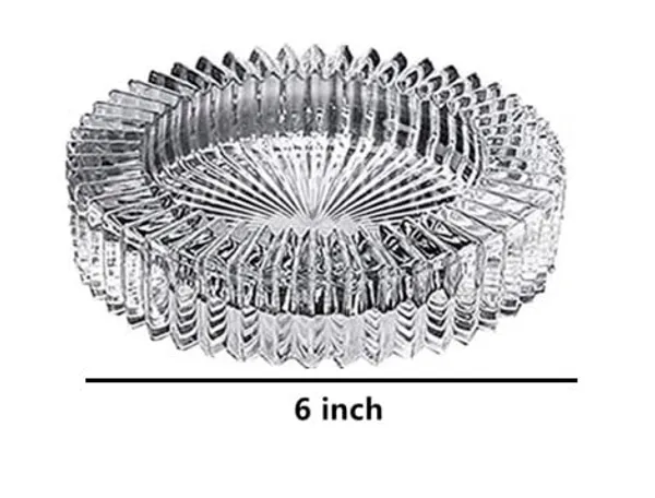 Pack_of_2,_6_Inches_Designer_Glass_Ash_tray,_Tabletop_Ashtray_for_Home,_Office_and_Hote_Candy_Fruit_Tray,_Table_D�cor_Tray,_15_CM,_Clear