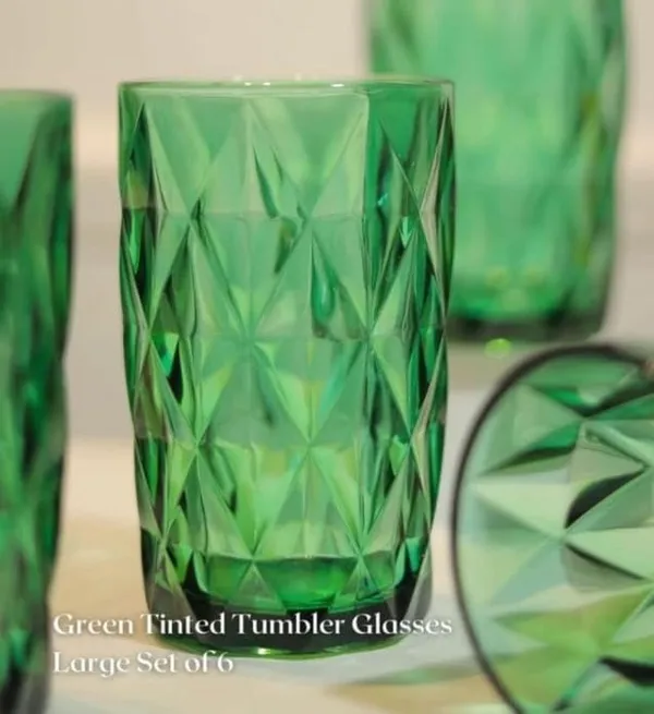 2_Pieces,_Geometric_Design_Drinking_Glasses_Set_Tumbler_Glasses_-_Thick_Walled_Green_Tumbler_for_Cocktail,_Juice,_Water,_Mixed_Drinks,_Beer_and_Coffee,_400_ML_Each