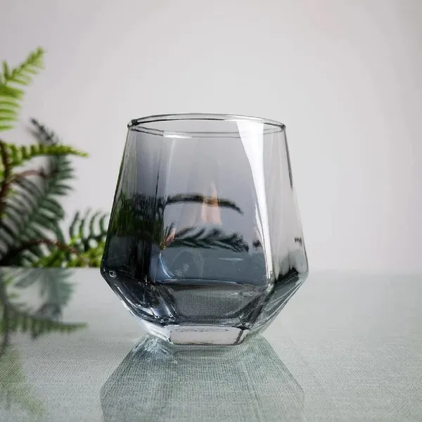 310_ML_Each_Ion_Silver_Black_Tumbler_Whiskey_Whisky_Glass,_Glassware_for_Wiskey,_Cocktail,_Gift_for_Anniversary,_Wedding,_Housewarming,_Birthday,_6_Pieces,_Black