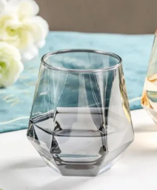 310_ML_Each_Ion_Silver_Black_Tumbler_Whiskey_Whisky_Glass,_Glassware_for_Wiskey,_Cocktail,_Gift_for_Anniversary,_Wedding,_Housewarming,_Birthday,_2_Pieces,_Black