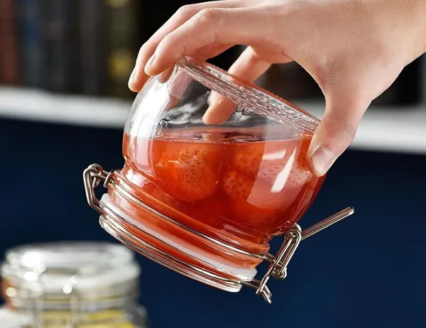 500_ML,_Airtight_Pop_Jar_Storage_Glass_Container_with_SS_Clip_Airtight_Lid_-_Grocery_Jar,_Cookie_Jar,_Candy_Jar,_Multipurpose_Kitchen_Container_Glass_Jar_Fancy_Cashew_Jar,_2_Piece,_Clear