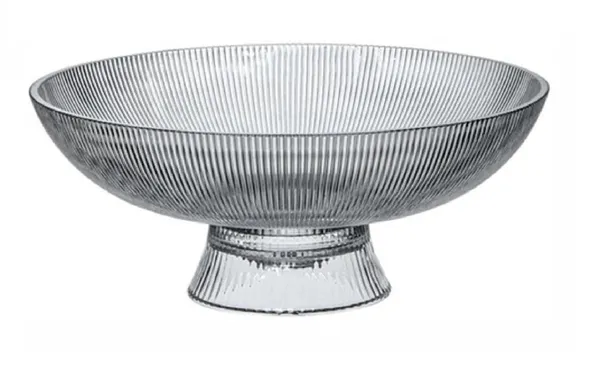 10_Inch_Flutted_Glass_Fruit_Plate_Fruit_Bowl_for_Dinning_Table_Home_Kitchen_Desktop_Decoration,_Clear