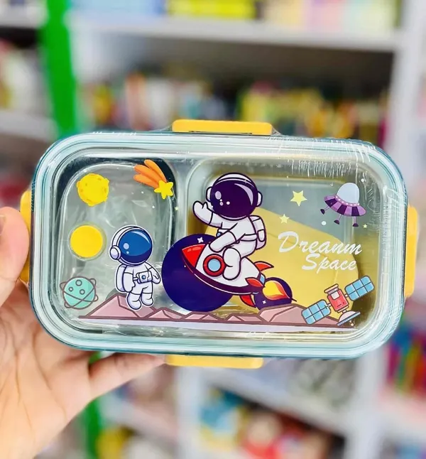 710_ML_Leak_Proof_Stainless_Steel_Lunch_Box_2_Compartment_Proof_Tiffin_Box_Adult_Office_Worker_School_Lunch_Box,_Space_Station_Theme