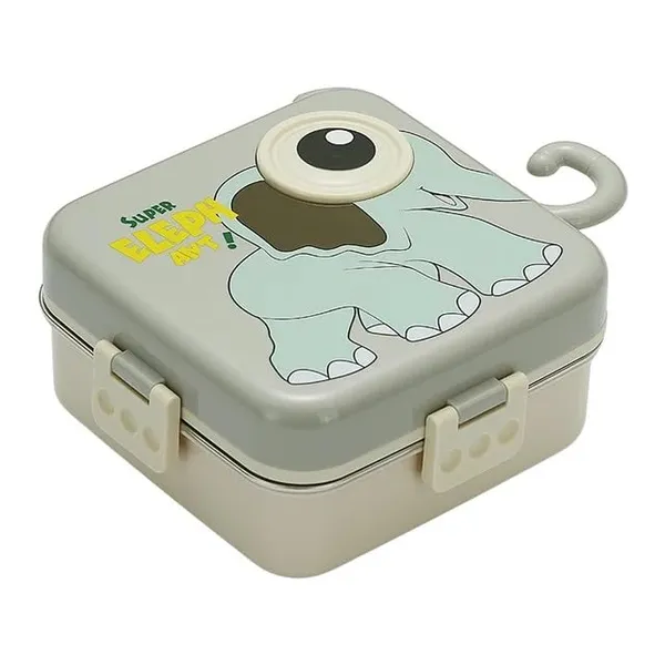 3_Compartment_Leak_Proof_1120_ML_Leak_Proof_Stainless_Steel_Lunch_Box_2_Level_Spill_Proof_School_Picnic_Tiffin_Lunch_Box,_Elephant_Grey