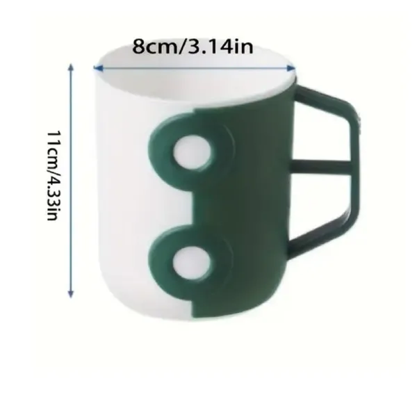 Multi_Utility_Plastic_Cup_use_as_Toothbrush_Holder_Cup,_Mouthwash_Cup,_Gargle_Cup,_Pen_Stand,_Table_Decor,_Simple_Bathroom_Tumbler_Return_Gifting_for_Kids,_Car,_Green