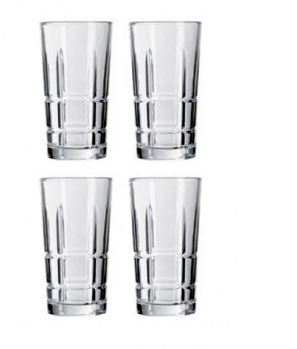 4_Pieces_280_ML_Juice_Beer_Glass_Drinking_Whisky_Glass_Mug_Bar_Glasses_for_Scotch,_Bourbon,_Liquor_and_Cocktail_Drinks,_Clear
