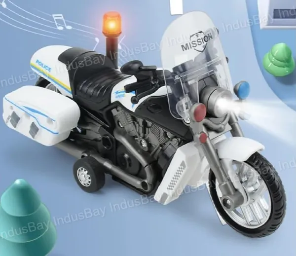 Inertia_Friction_Powered_6_Inch_ABS_Diecast_Police_Sports_Motorcycle_Bike_Toy_with_Light_Sound_Effect_Army_Bike_Toy,_White