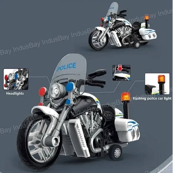 Inertia_Friction_Powered_6_Inch_ABS_Diecast_Police_Sports_Motorcycle_Bike_Toy_with_Light_Sound_Effect_Army_Bike_Toy,_White