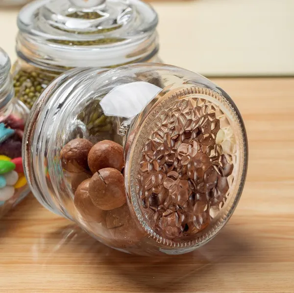 500_ML_Airtight_Pop_Storage_Glass_Container_With_SS_Clip_Lid_-_Multipurpose_Kitchen_Jar_for_Grocery,_Cookies,_Candy,_Cashews_-_4_Pieces