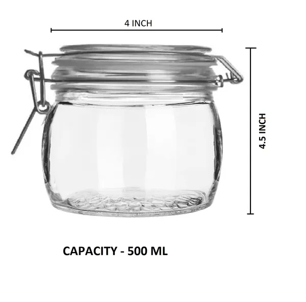 500_ML_Airtight_Pop_Storage_Glass_Container_With_SS_Clip_Lid_-_Multipurpose_Kitchen_Jar_for_Grocery,_Cookies,_Candy,_Cashews_-_1_Piece